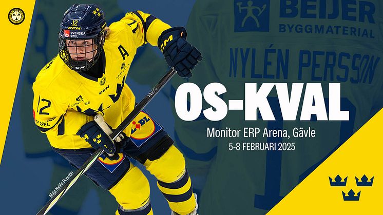 Damkronorna spelar OS-kval i Gävle