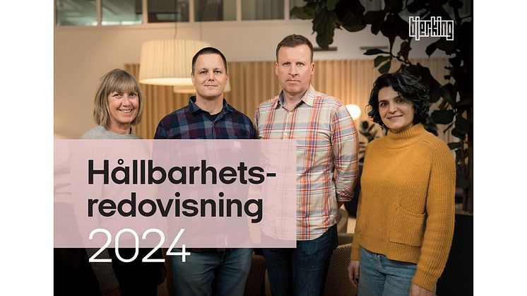 Framsida Bjerkings Hållbarhetsredovisning 2024