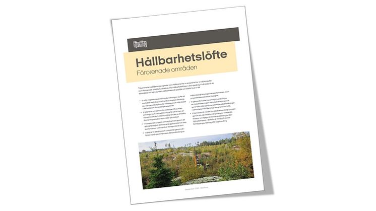 Bjerking lanserar hållbarhetslöfte för förorenade områden