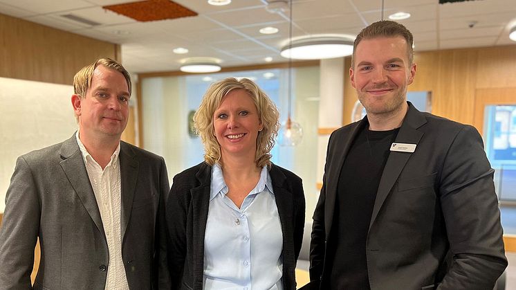 Patrik Elg, Fastighetsbyrån, Maria Franson, Sparbanken och Joakim Soininen, Svensk Fastighetsförmedling. 