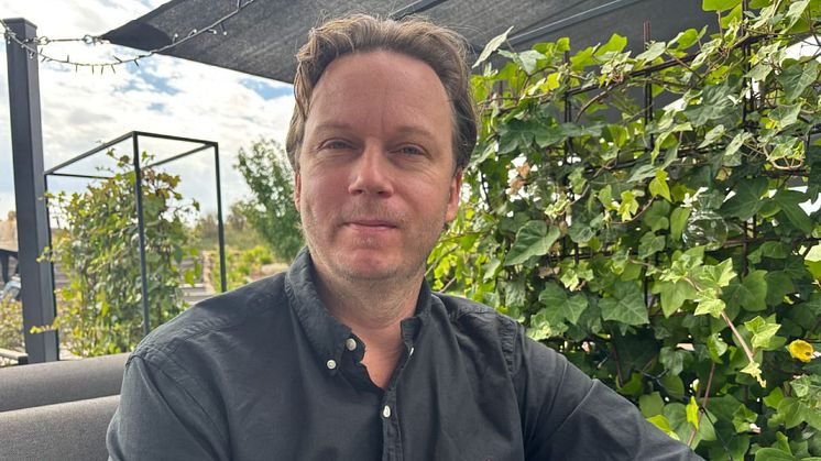 Calle Andersson, säljchef på Transformant, intervjuas om kampanjen "Att välja är att leda". 