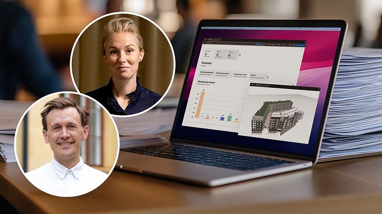 Pelle Tunell, vd, Plant och Hanna Bodbacka, hållbarhetschef, Besqab
