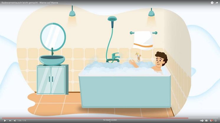 Bewährtes System in neuem Look: Wanne auf Wanne