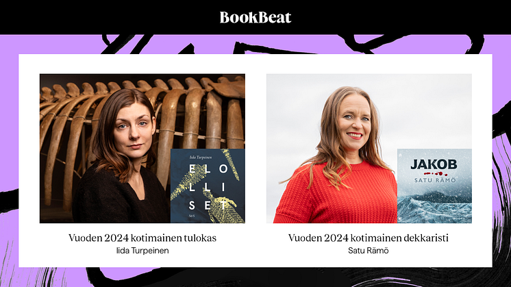 Iida Turpeinen ja Satu Rämö ovat vuoden kotimainen tulokas ja dekkaristi