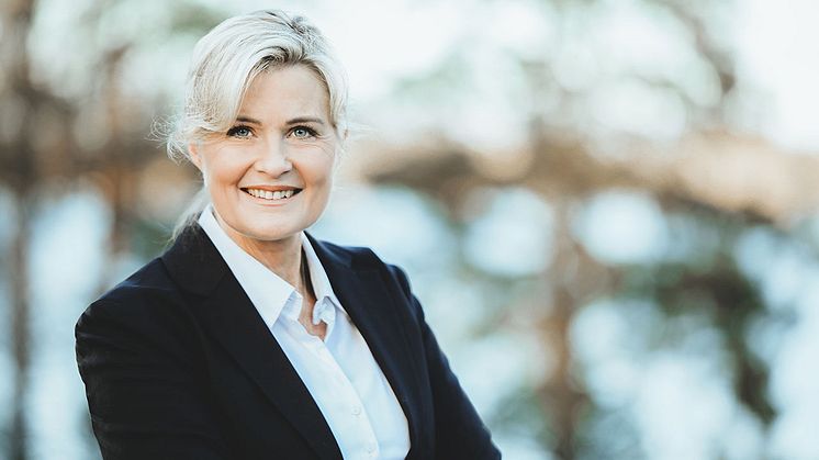 Mirja Herrdin, VD på Sparbanken Västra Mälardalen. 