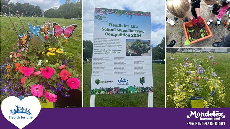 Local primary and secondary schools display climate-inspired wheelbarrows at BBC Gardeners’  World Live 