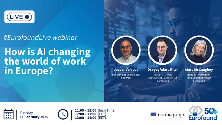 Register now to attend this #EurofoundLive event