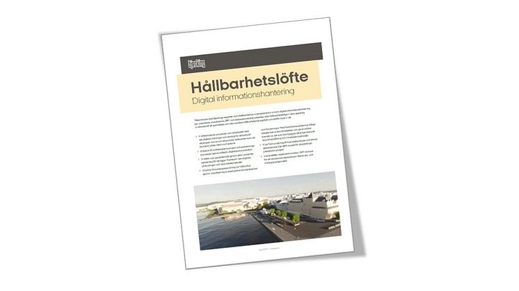 Bjerking lanserar hållbarhetslöfte för digital informationshantering