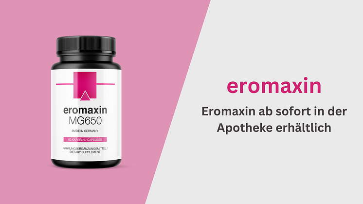 Eromaxin, das Mittel für den aktiven Mann, ist jetzt in der Apotheke verfügbar.