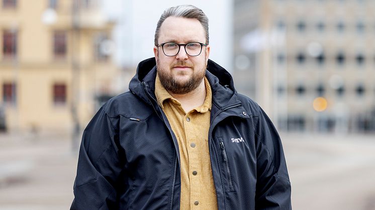 Från och med den 3 mars tillträder Patrik Spångberg som huvudskyddsombud inom Svevia. Foto: Tobias Andersson