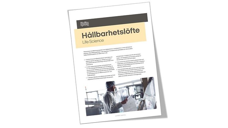 Bjerking lanserar hållbarhetslöfte för Life Science