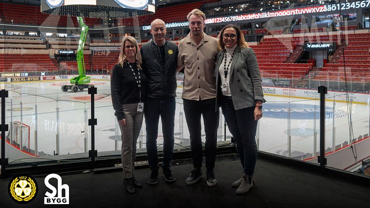 Sh bygg, sten och anläggning blir ny partner till Brynäs IF och "En bra start". Bild: Brynäs IF