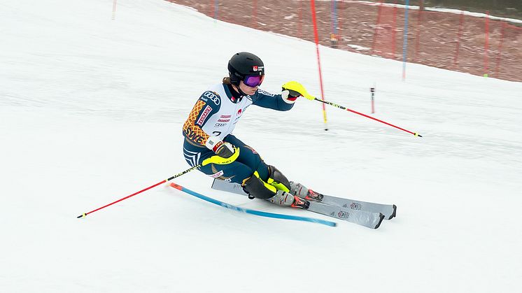 Fabian Ax Swartz är med och kör både slalom och storslalom i Madonna och Adelboden. FOTO: Ski Team Sweden Alpine