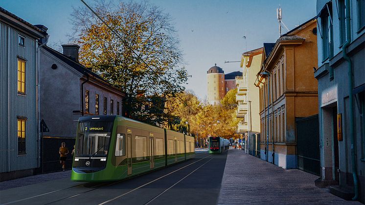 Region Uppsala, Baverns Grand Sparvagn i olika riktning, LundbergDesign