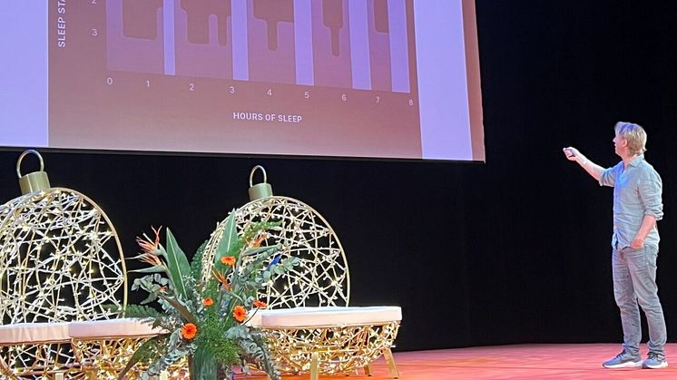 Anders Hansen på Svenska Stadskärnors årskonferens i Södertälje.