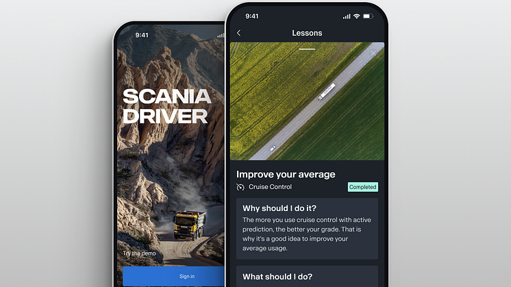 Scania ProDriver on digitaalinen palvelu  kuljettajien valmentamiseen ja ajotavan kehittämiseen.