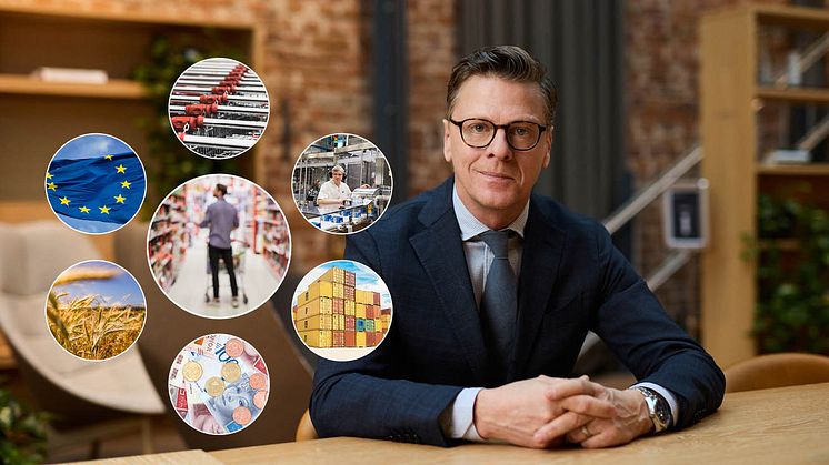 Carl Eckerdal, chefekonom på Livsmedelsföretagen, förklarar sambandet mellan de ökade matpriserna och producenternas minskade lönsamhet.
