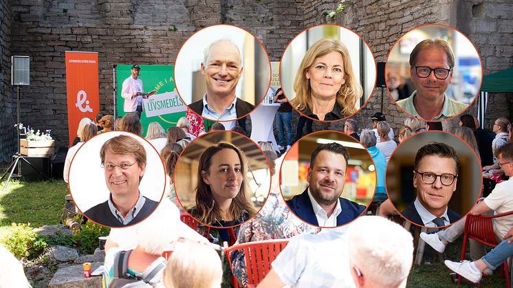 Övre raden fr.v: Gerhard Bley, Norrmejerier, Karin Brynell, Svensk Dagligvaruhandel, Anders Lindberg, Aftonbladet. Nedre raden fr.v: Ulf Mazur, Matpriskollen, Katarina Wolf, LRF Ungdomen, Jakob Josefsson, Lidl, Carl Eckerdal, Livsmedelsföretagen