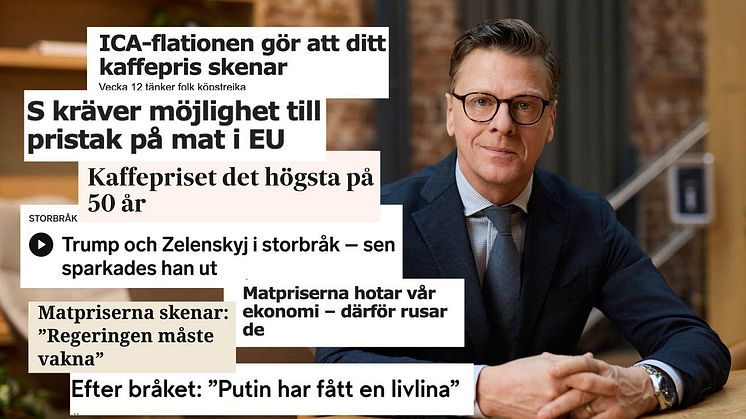 De svenska livsmedelsproducenternas kostnader fortsätter öka, och politisk matprispopulism kommer inte leda till vare sig sänkta kostnader eller billigare mat, det konstaterar Livsmedelsföretagens chefekonom Carl Eckerdal.