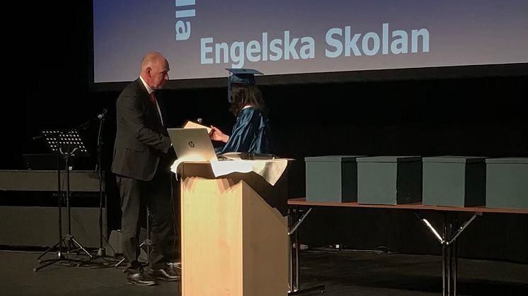 Magnus Carlsson och Emilia Challma på IES Liljeholmen