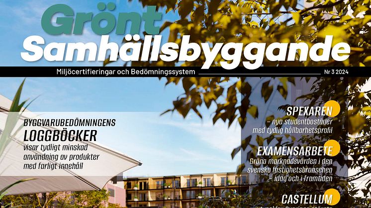 Grönt Samhällsbyggande - Nr 3 2024.