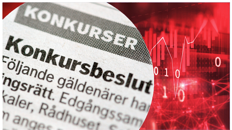 Konkursvågen fortsätter: Över 800 aktiebolag i graven i oktober