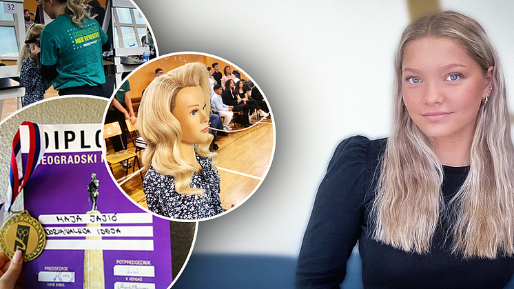 Maja vinner internationell tävling – är redan frisör i toppklass