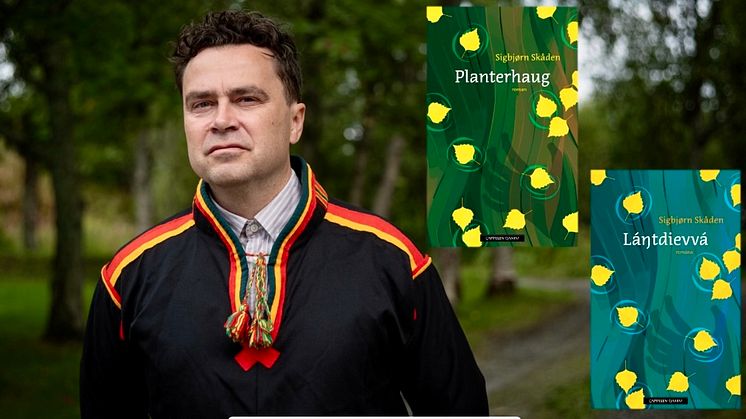 Sigbjørn Skådens nye roman er skrevet og utgitt på både tornesamisk og norsk. (Foto: Knut Åserud)