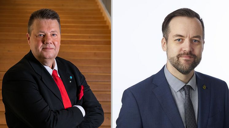 Håkan Lösnitz och Jonas Eriksson gruppledare respektive vice gruppledare tillika regionråd i Västra Götalandsregionen. 