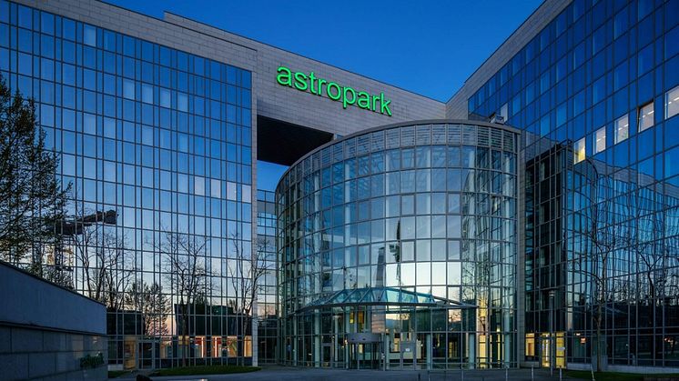Astropark in der Lyoner Str. 9 in Frankfurt; Bildrechte/Image rights: Aroundtown SA/TLG Immobilien AG; Urheber: Reinhardt & Sommer