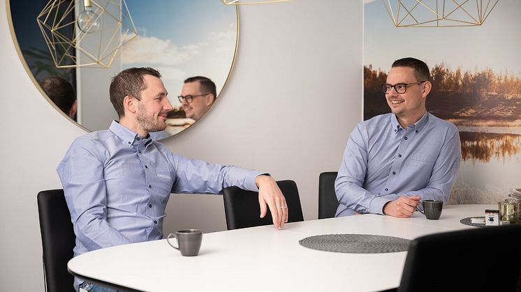 Totalprojekt Norr VD Krister Lind och projektledare Michael Tjälldén.jpg