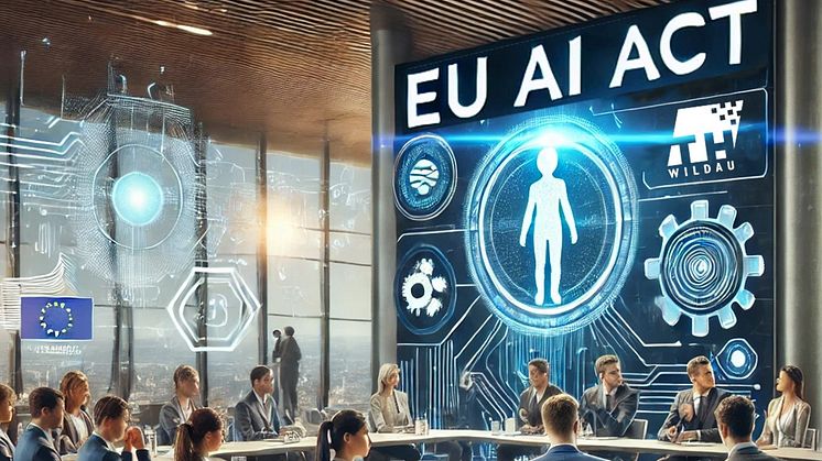Die Technische Hochschule Wildau veranstaltet vom 12. bis 16. Mai 2025 einen Blended-Learning-Workshop zum Thema „Der EU AI Act – Was kommt auf KMUs zu? (Bild: TH Wildau via Dall-E 3)
