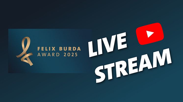 Felix Burda Award 2025: Am 09. Mai ab 19:30 Uhr im Livestream auf Youtube.