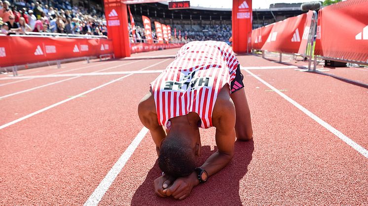 Samuel Tsegay efter SM-segern 2023