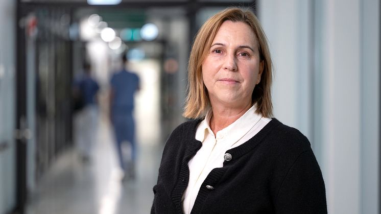 Bild av Corinne Pedroletti, chefläkare på Danderyds sjukhus.