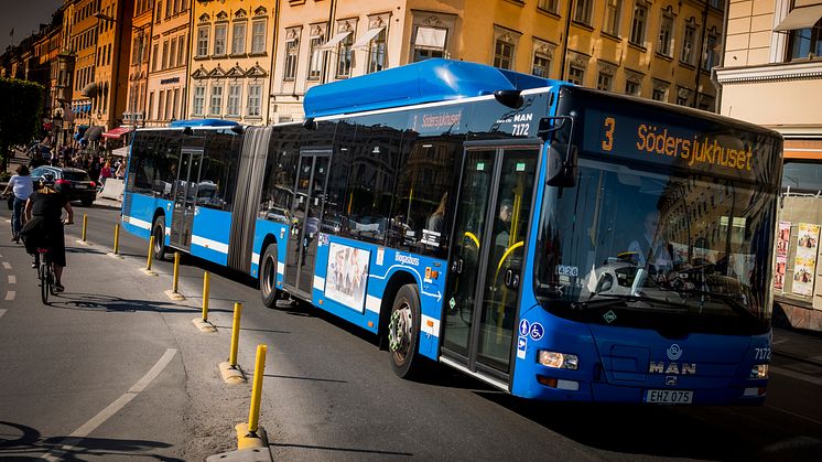 Under nobeldagen den 10 december påverkas busstrafiken i innerstan. Foto: Trafikförvaltningen