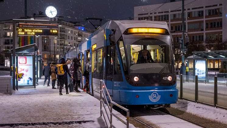 Den 15 december börjar AB Stockholms Spårvägar köra trafiken på flera lokalbanor i SL-trafiken. Foto: Trafikförvaltningen