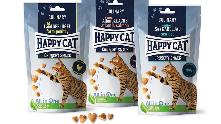Happy Cat Crunchy Snacks: Kerngesunder Snackgenuss für Katzen