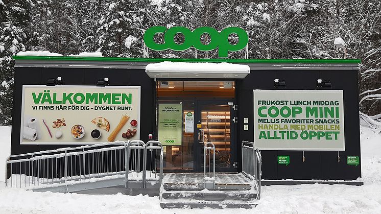 Adapteo leverantör till Coops nya obemannade butikskoncept Coop mini