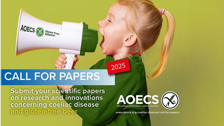 For the fourth time, AOECS is calling on the research community to submit their studies on coeliac disease.