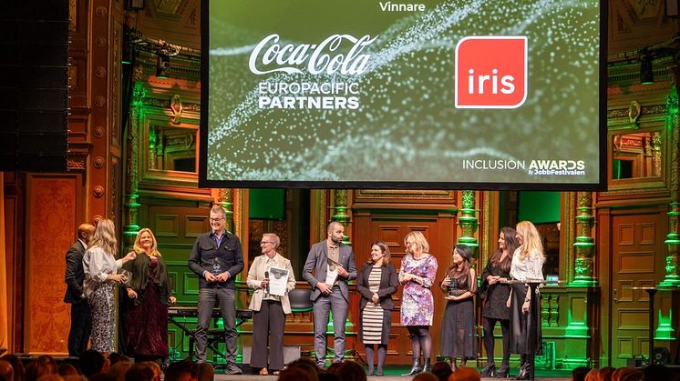 Coca-Cola Europacific Partners Sverige firar dubbla vinster på Inclusion Awards