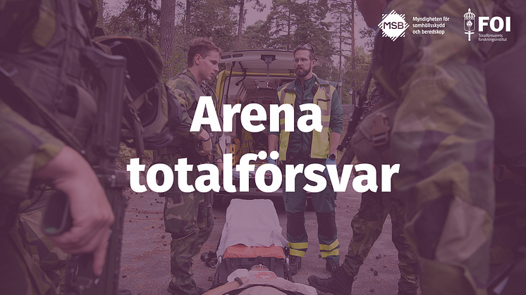 Övning med militärer och civilt försvar