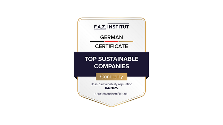 Auszeichnungen für „Top Sustainable Companies“