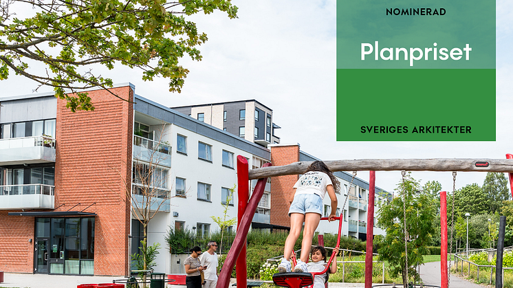 Sveriges Arkitekter har nominerat Drottninghög i Helsingborg som ett av fyra projekt till Planpriset 2024. Foto: Sveriges Arkitekter