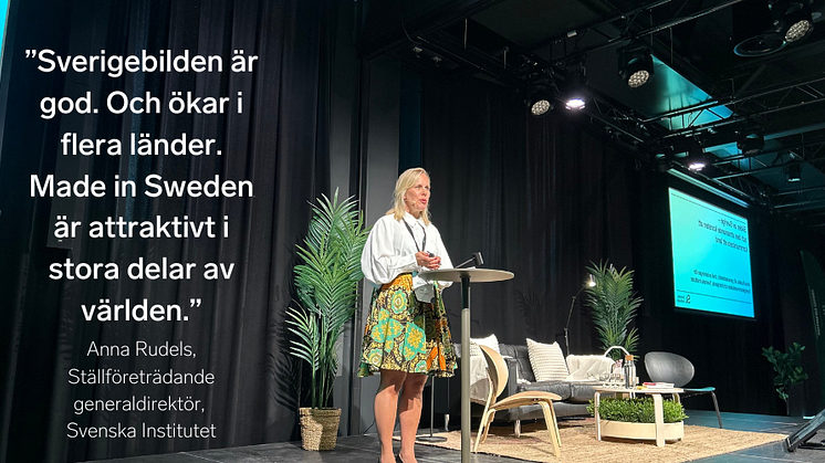 Anna Rudels, Svenska Institutet, om Sverigebilden