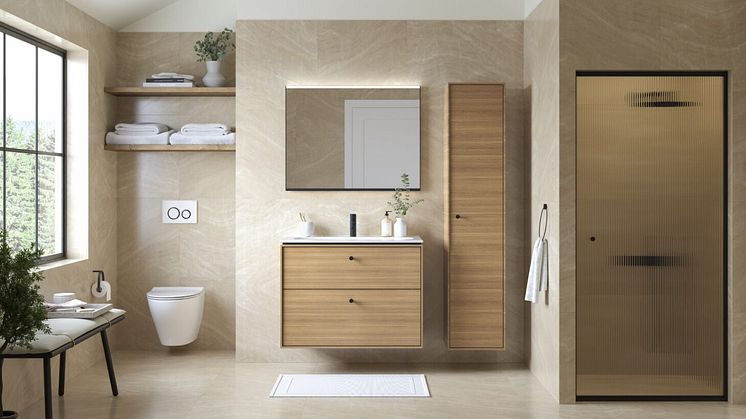 IDO Glow seinä-wc-istuimet luovat kylpyhuoneeseen rauhallista ja huoliteltua ilmettä.