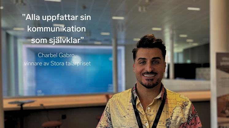 Charbel Gabro,  vinnare av Stora talarpriset, om interkulturell förståelse och kommunikation