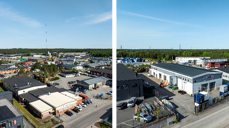 Huddinge Fräsen 6 & 7 (vänster) och Huddinge Kranbilen 8 (höger)