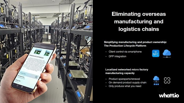 Video explainer released with the topic of Digitally driven manufacturing with whatt.io