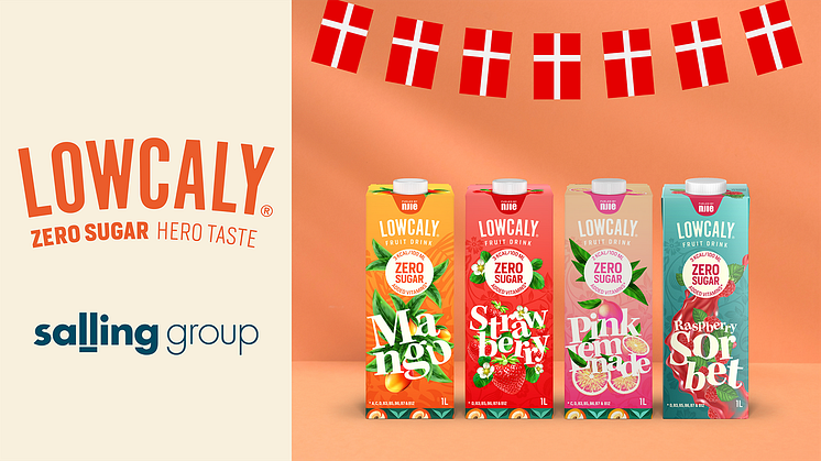 Lowcaly lanseras inledningsvis i Danmark med fyra fräscha smaker